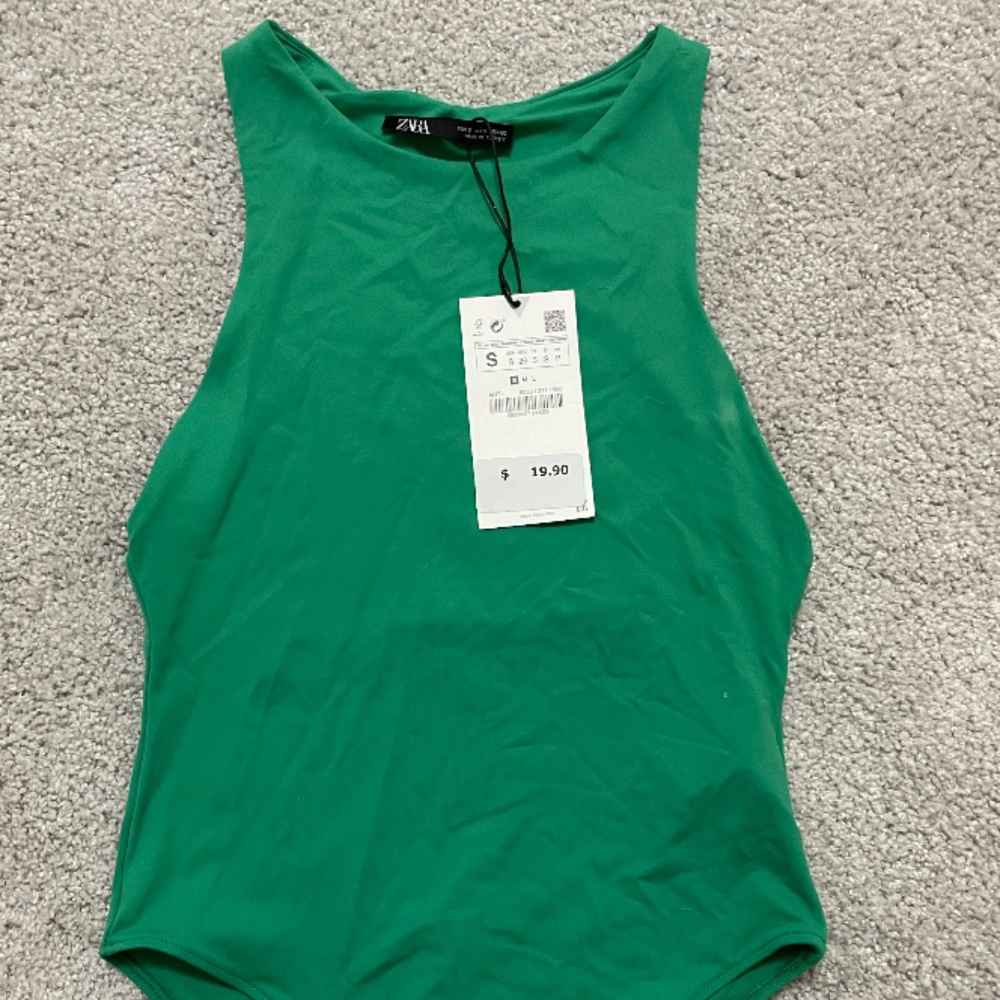Zara Green Body Suit Size:Small
